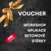 darkovy voucher workshop betonova sterka