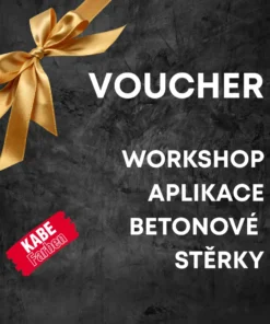 darkovy voucher workshop betonova sterka