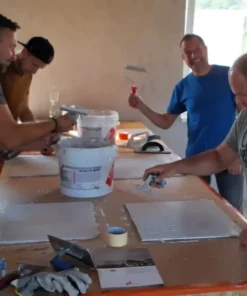 Workshop aplikace betonové stěrky v Brně