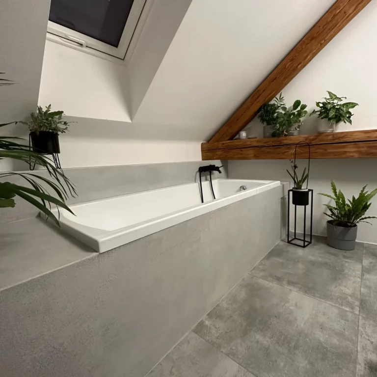 betonova sterka do koupelny na vanu