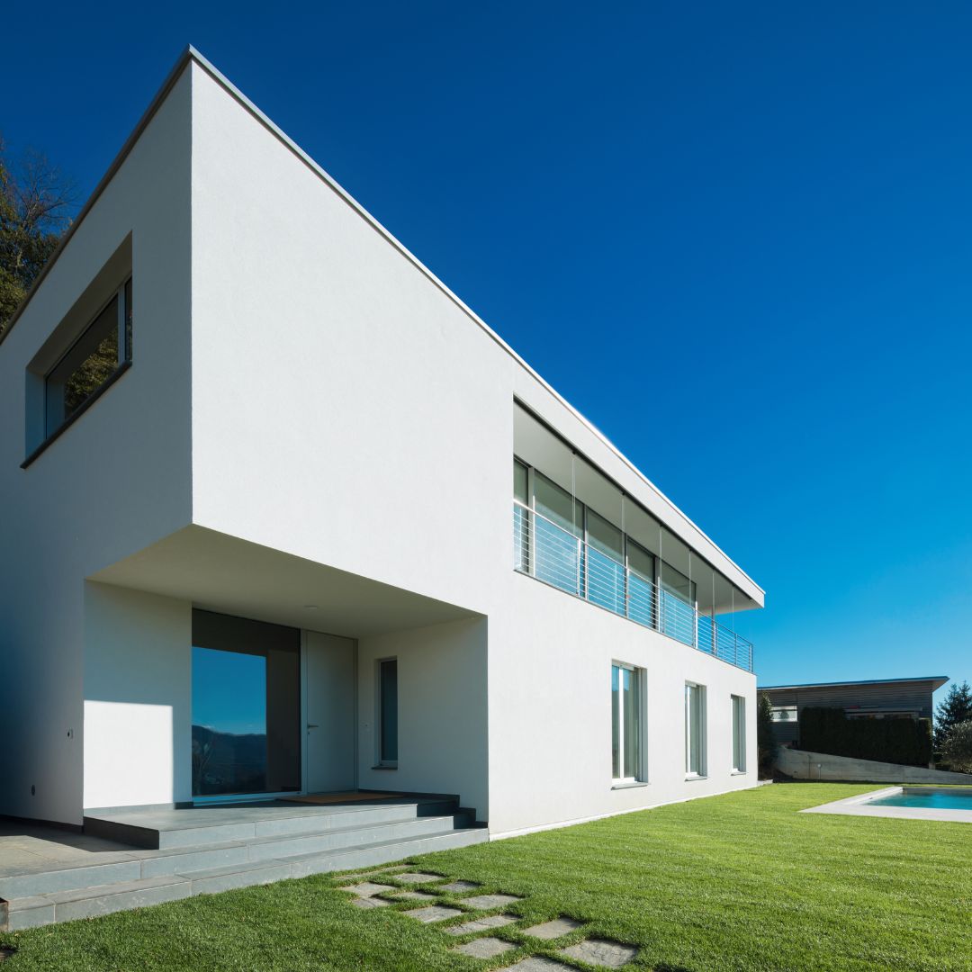 zateplení novostavby PUR desky s hladkou fasádní omítkou Novalith