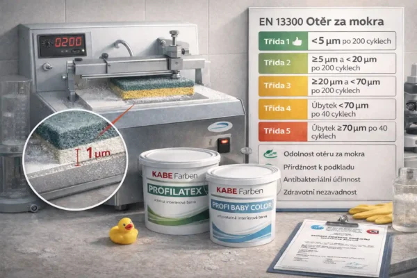 Odolnost malirskych barev PROFILATEX a PROFI BABY COLOR