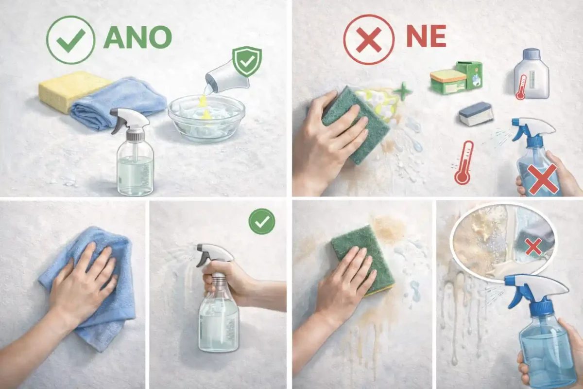 jak spravne cistit steny